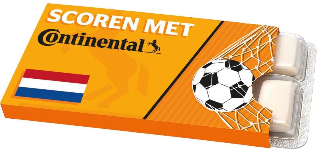 Kauwgom met WK speelschema