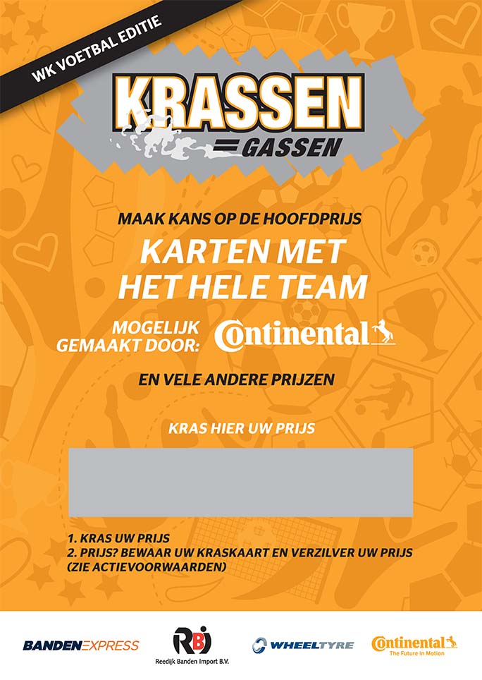 Krassen = Gassen met Continental Krassen = Gassen met Continental